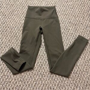 Lululemon Athletica Dark Olive Leggings